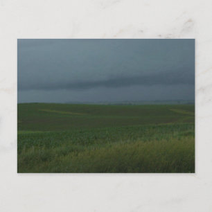 Stormy field briefkaart