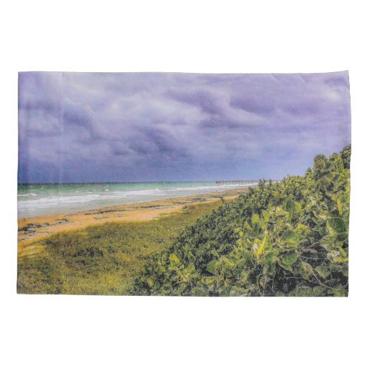 Stormy Jupiter Beach Kussensloop (Achterkant-Links)