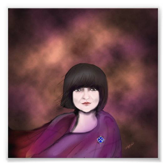 Stormy lassy foto afdruk (Voorkant)