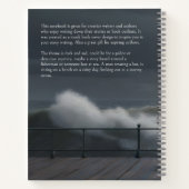 Stormy Ocean Book Cover Inspiration Carnet (Dos)