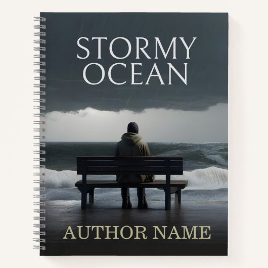 Stormy Ocean Book Cover Inspiration Carnet (Devant)