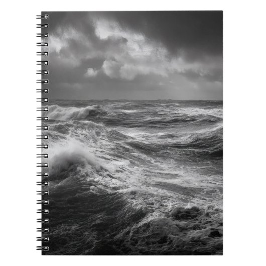 Stormy Ocean Waves Carnet noir (Devant)