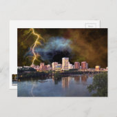 Stormy Richmond Skyline Briefkaart (Voorkant / Achterkant)