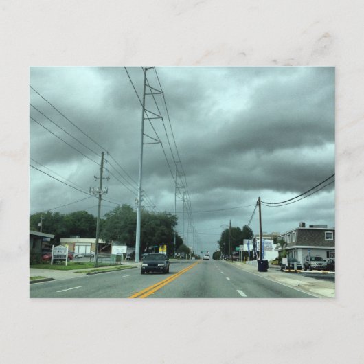 Stormy Road Briefkaart (Voorkant)