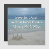 Stormy Sandcastle Beach Landscape Photo (Voorkant / Achterkant)