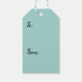 Stormy Sandcastle Beach Landscape Photo Cadeaulabel (Achterkant)