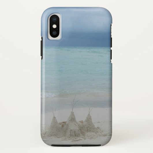 Stormy Sandcastle Beach Landscape Photo Case-Mate iPhone Case (Achterkant)