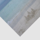 Stormy Sandcastle Beach Landscape Photo Tissuepapier (Detail)