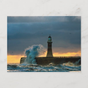 Stormy Seas à Roker Carte postale