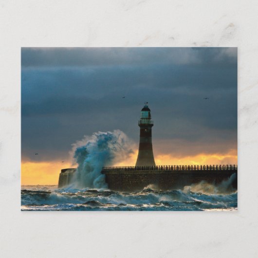 Stormy Seas à Roker Carte postale (Devant)