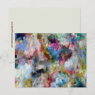 Stormy Sky Expressive Hedendaagse beeldende kunst Briefkaart