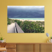 Stormy Sky over Aqua Zee Canvas Afdruk (Insitu (Woonkamer))