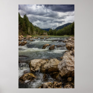 Stormy Spearfish Creek Poster