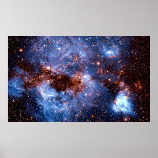 Stormy Stellar Star-Formation Intergalactic Region Poster (Voorkant)