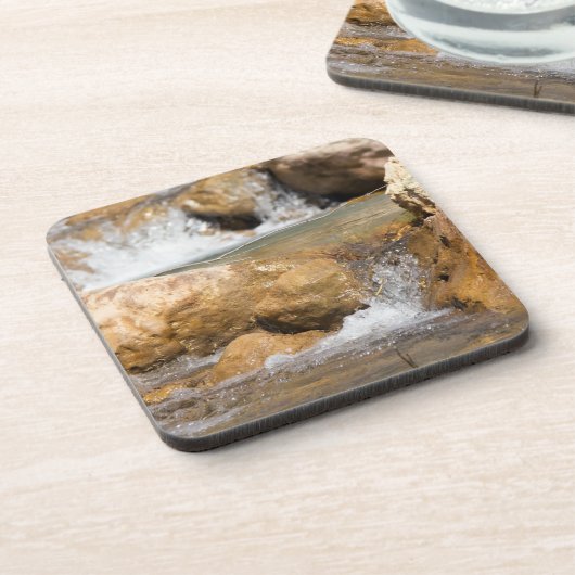 Stormy stream in het voorjaar bier onderzetter (Linkerzijde)