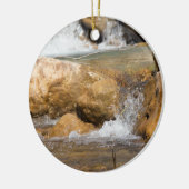 Stormy stream in het voorjaar keramisch ornament (Links)