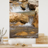 Stormy stream in het voorjaar poster (Keuken)