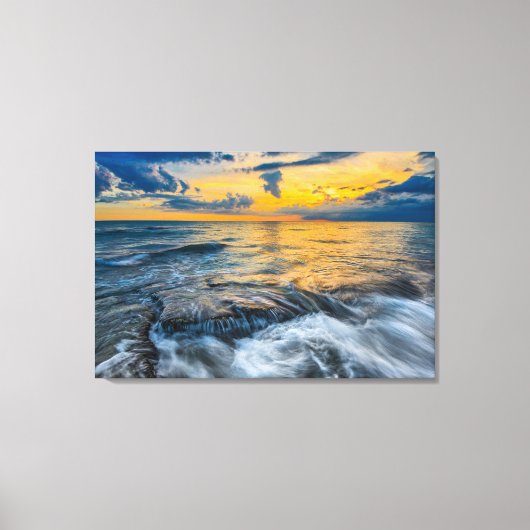 Stormy Sundown Canvas Afdruk (Voorkant)