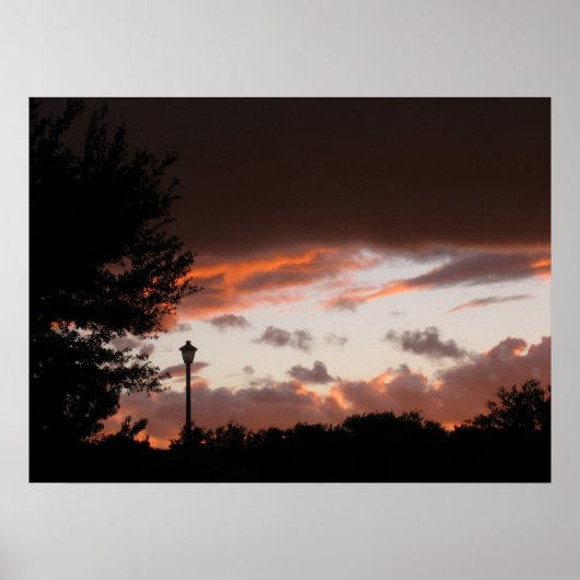 Stormy Texas Sunset Poster (Voorkant)