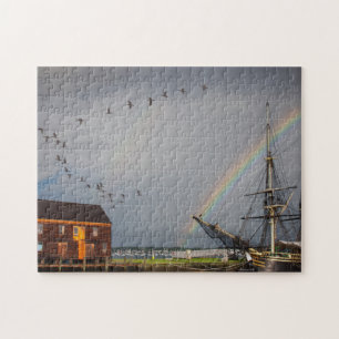 Stormy vanmiddag over het vriendschap legpuzzel