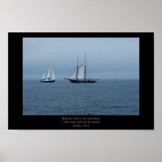 Stormy Waters, Behold, God is mijn redding, Poster (Voorkant)