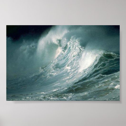 Stormy Waves Poster (Voorkant)