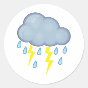 Stormy Weather Ronde Sticker