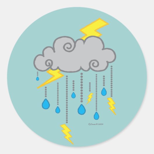 Stormy Weather Sticker (Voorkant)