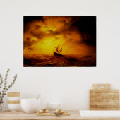 Stormy Zee Old Masterpart Natuur  Fine Art Poster (Keuken)