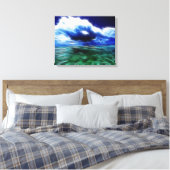 Stormy Zee Wrapped Canvas (Insitu (Slaapkamer))