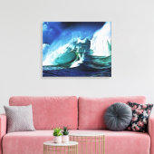Stormy Zee Wrapped Canvas (Insitu (Woonkamer))