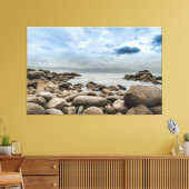 Stormy Zeeen Premium Wrapped Triptych Canvas Afdruk (Insitu (Woonkamer))