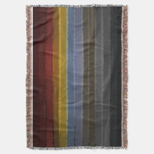 Stormy zoute Waterverf Pop van kleur Abstracte kun Deken (Voorkant Verticaal)