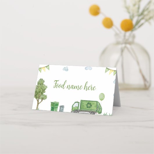 Stortplaats voor vuilnis op vrachtwagen (Voorkant)