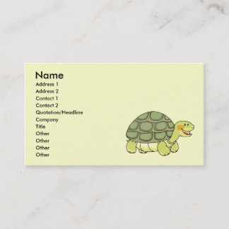 Stortschildpad Visitekaartje