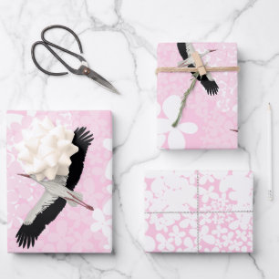 Storven en wilde bloemen inpakpapier vel