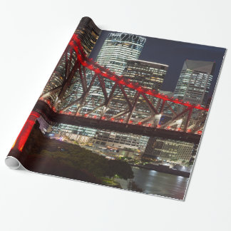 Story bridge & Brisbane city skyline Australië Cadeaupapier