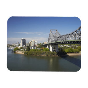 Story Bridge, Brisbane rivier, en Kangaroo Magneet