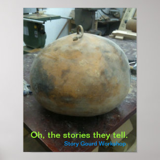 Story Gourd Poster- Whole Gourd Poster