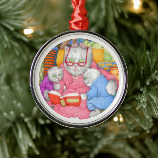 STORY KITTIES Premium Round Ornement (Arbre)
