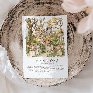 Storybook Animals Waterverf Baby shower Bedankkaart
