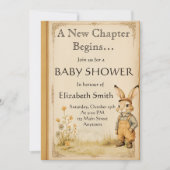  Storybook Baby shower met Bunny Kaart (Voorkant)