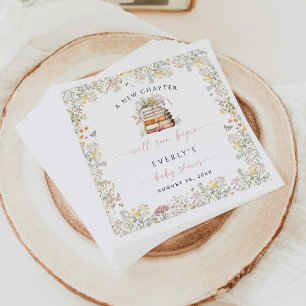 Storybook Baby shower Papier Servet Meisje Wildflo