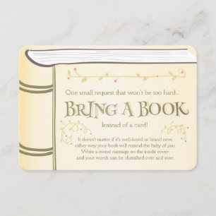 Storybook Breng een boek Geel Informatiekaartje