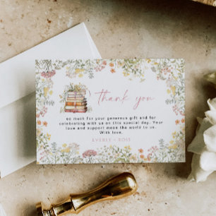 Storybook Carte de remerciements Un nouveau Fleur