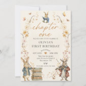 Storybook Chapter One 1st Birthday Invitation (Devant)