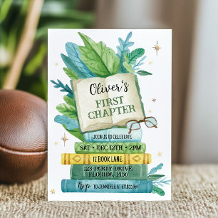 Storybook Eerste hoofdstuk Verjaardag Uitnodiging