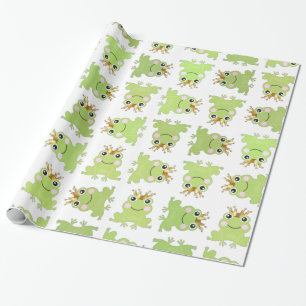 Storybook Fairy Tale Frog Prince Baby shower Party Cadeaupapier