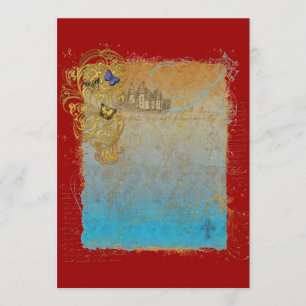 Storybook Fairytale Castle Invitation Kaarten