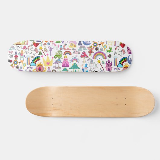Storybook Fairytale Designer Skateboard Skate Deck (Horz)